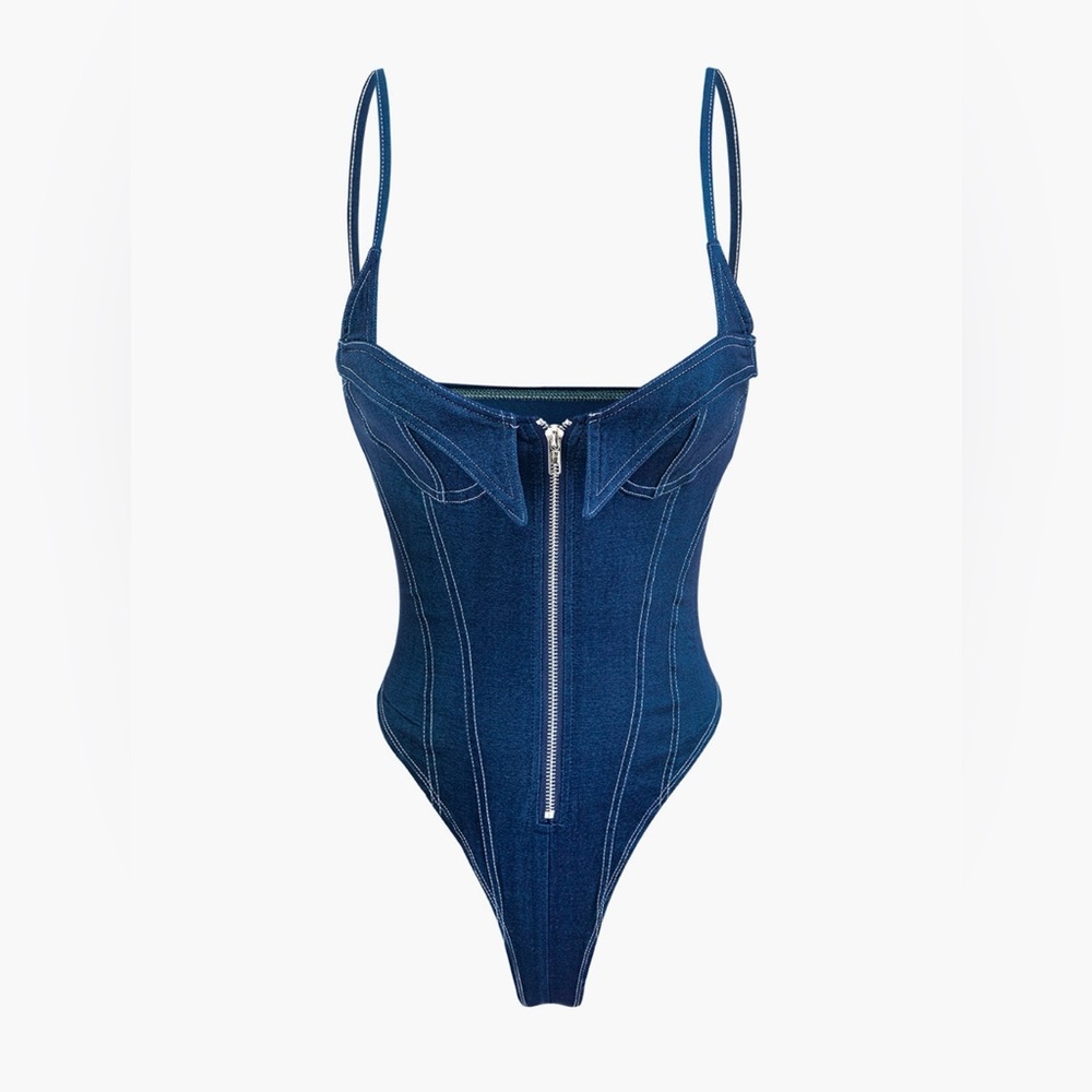 Micas Denim Bodysuit
